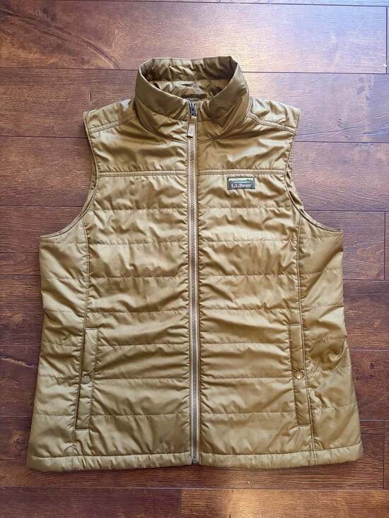 L.L.Bean Jackets & Blazers - L.L.Bean Women's Insulated Puffer Vest Army Green Size L